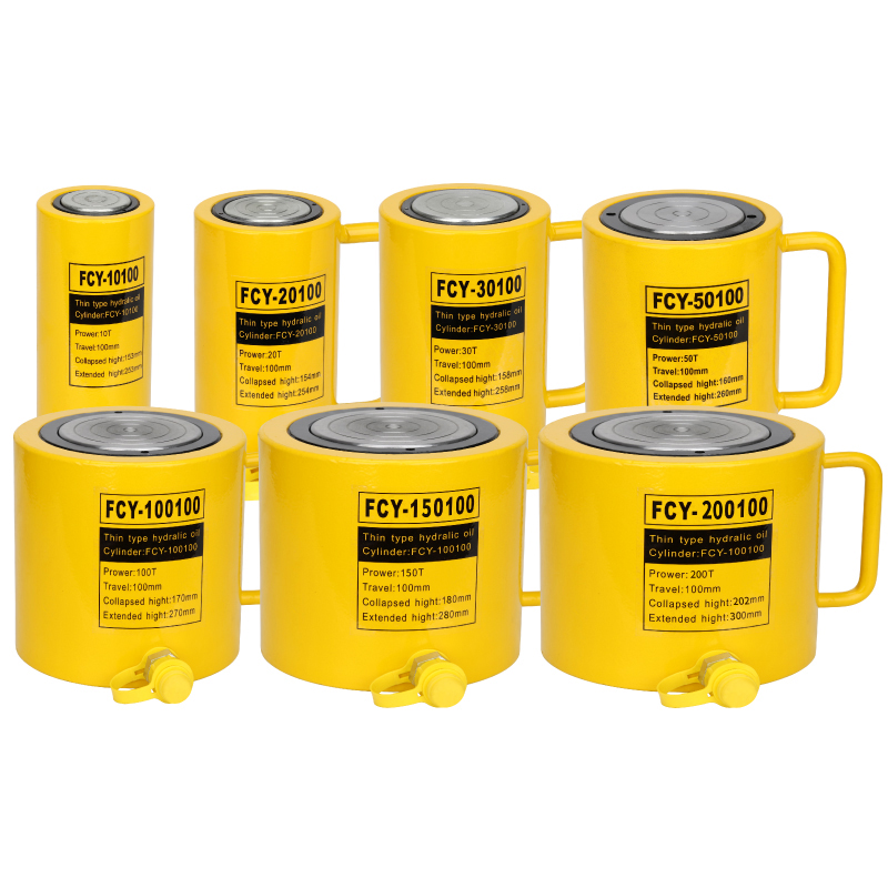 FCY Series Long Type 20T Solid Ram Hydraulic Cylinder